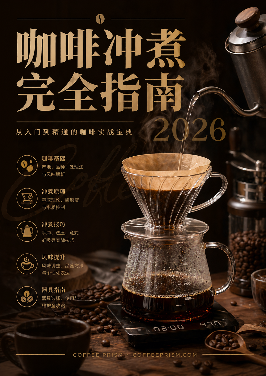 《咖啡冲煮完全指南 2026》PDF 电子书封面